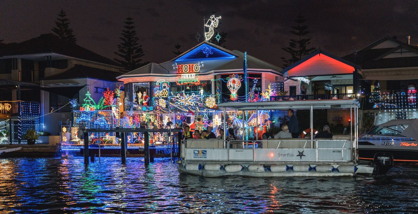 Christmas Lights Cruise Boat Hire Mandurah Boat Hire