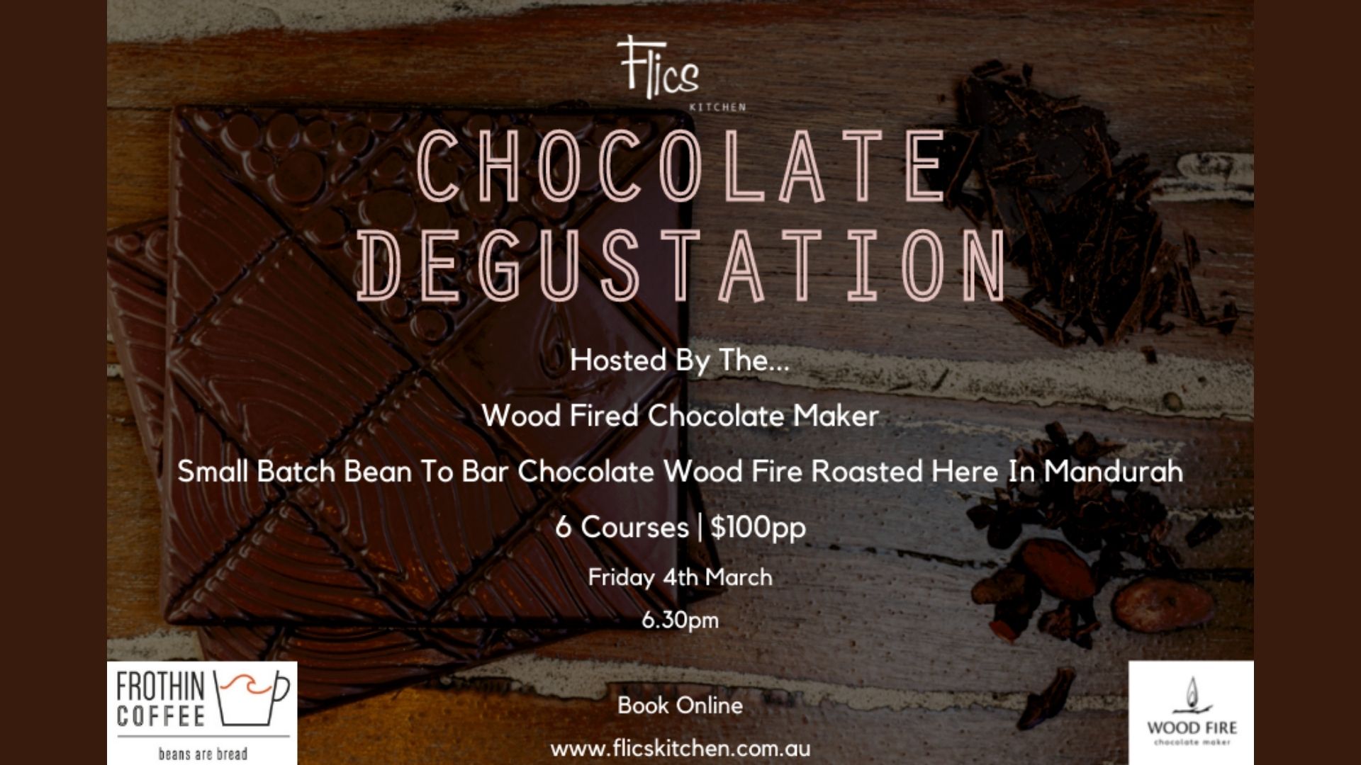 Chocolate Degustation Flics Kitchen Mandurah