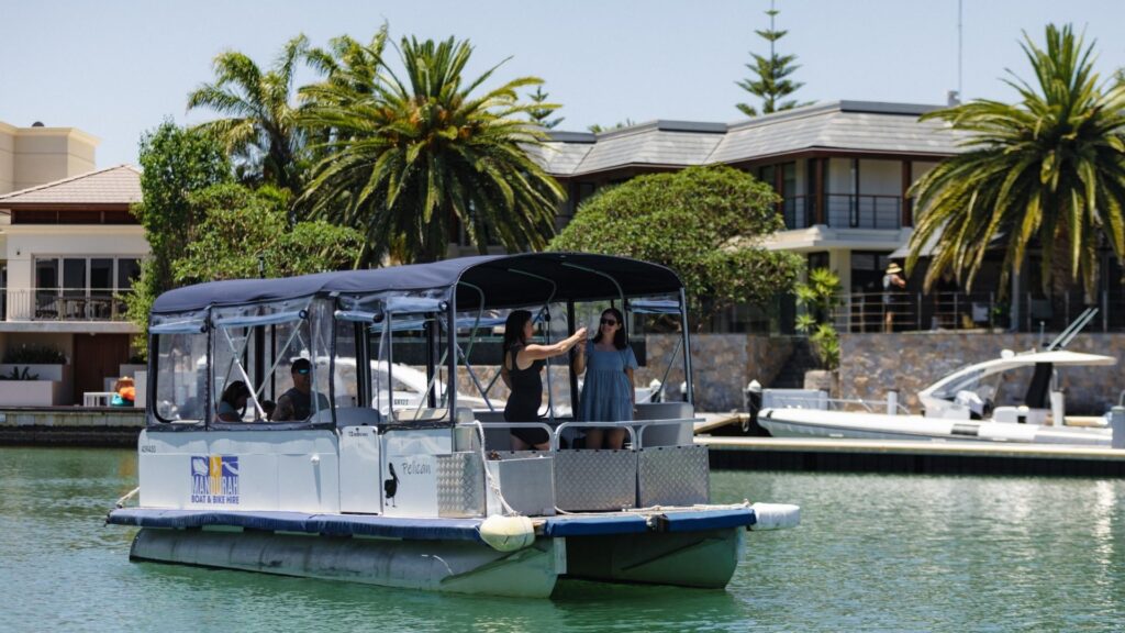 Mandurah Boat & Bike Hire: 12 Person Deluxe Pontoon Boat Hire Autumn Special
