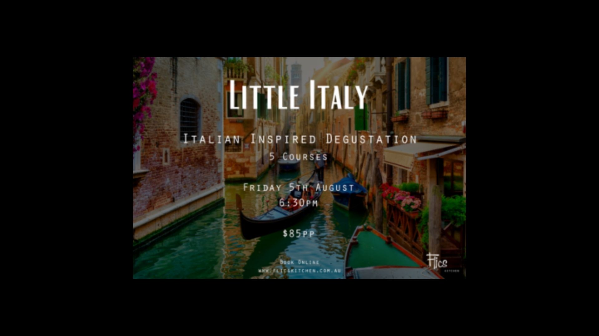 Flics Kitchen Little Italy Dinner August 2022