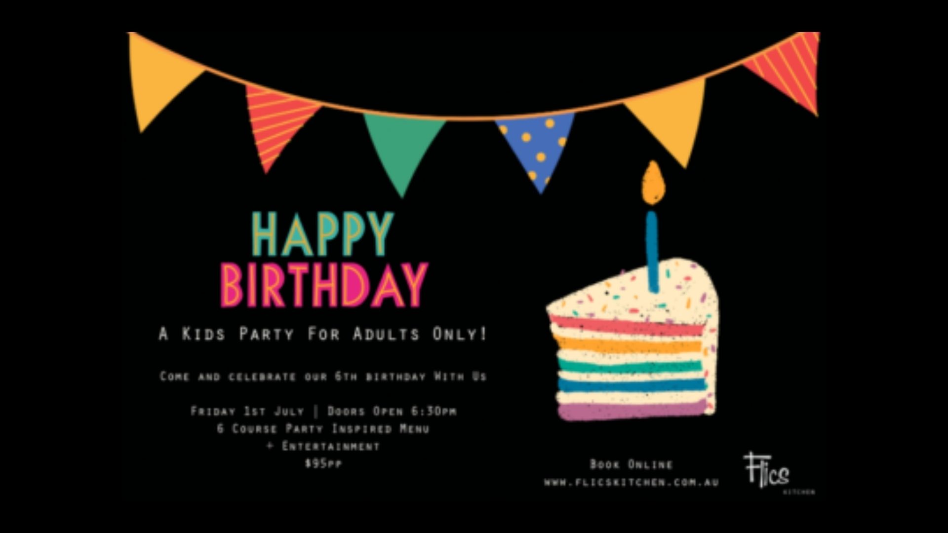 Happy Birthday Party Flics Kitchen July 2022