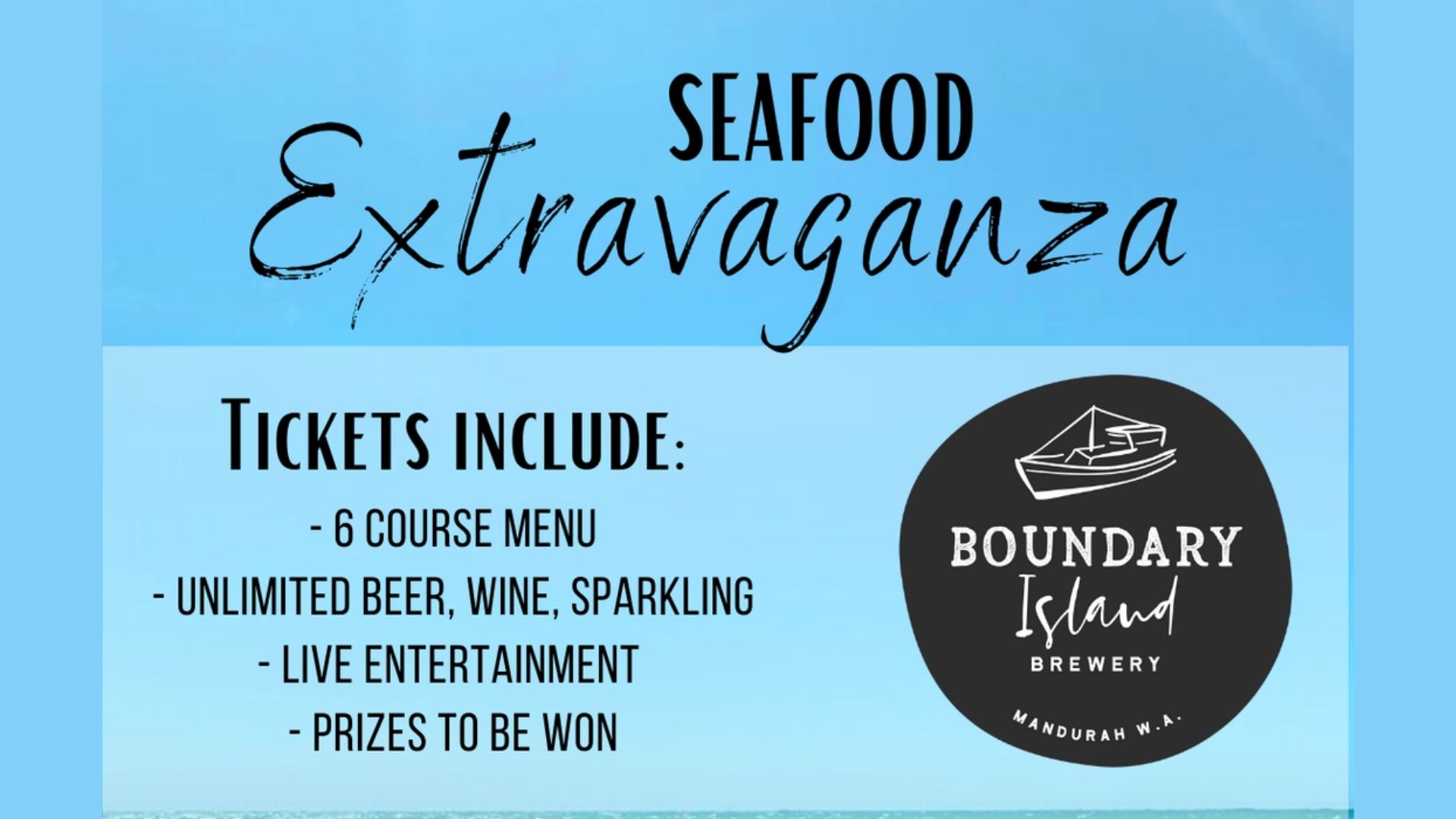 Seafood Extravaganza 2022 Boundary Island Brewery 2022