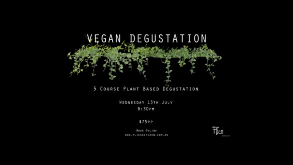Vegan Degustation Flics Kitchen July 2022