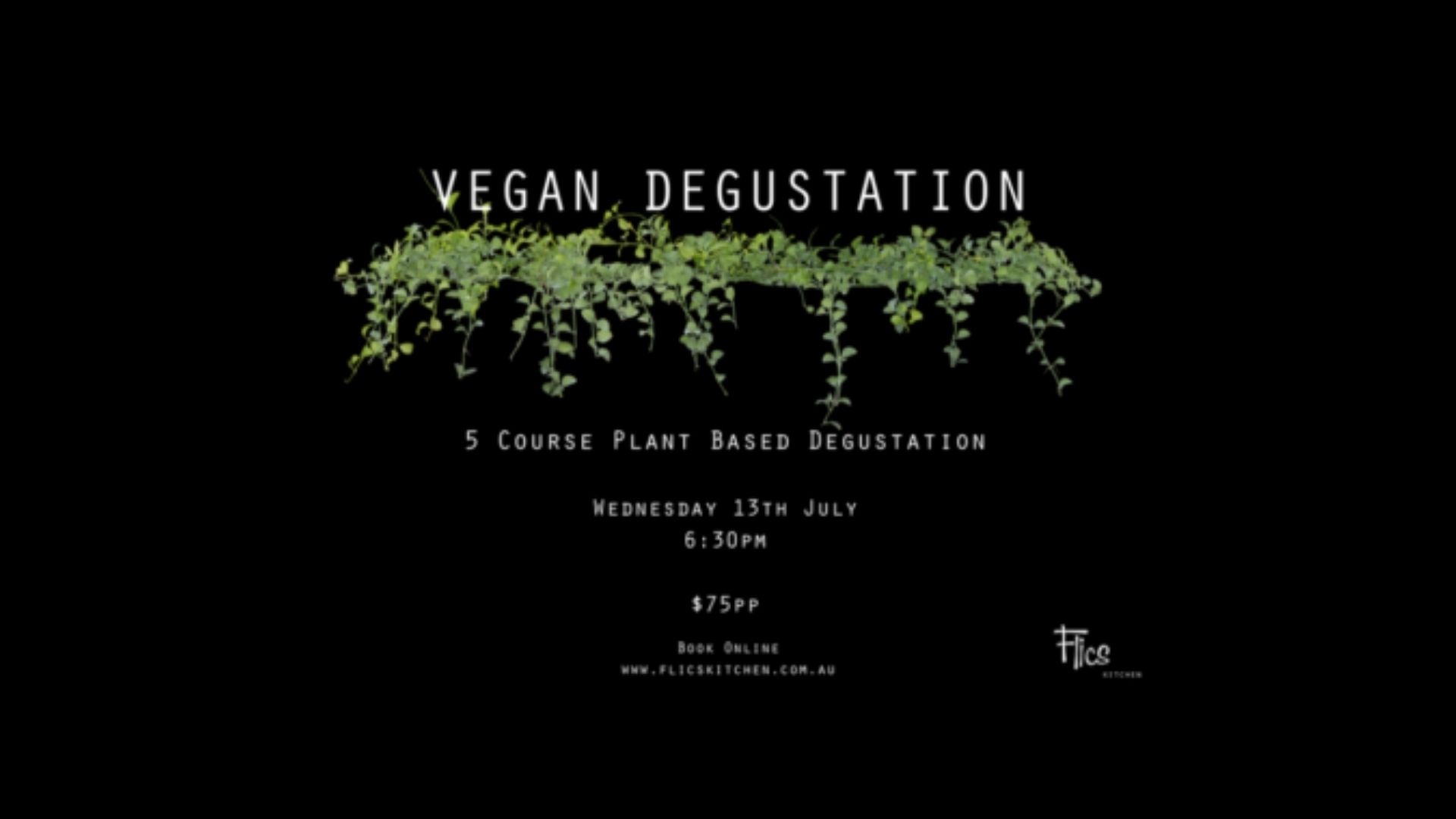 Vegan Degustation Flics Kitchen July 2022