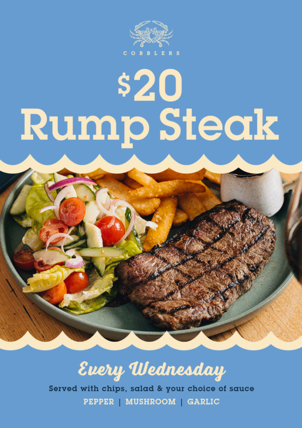 Cobblers Tavern - $20 Rump Steak