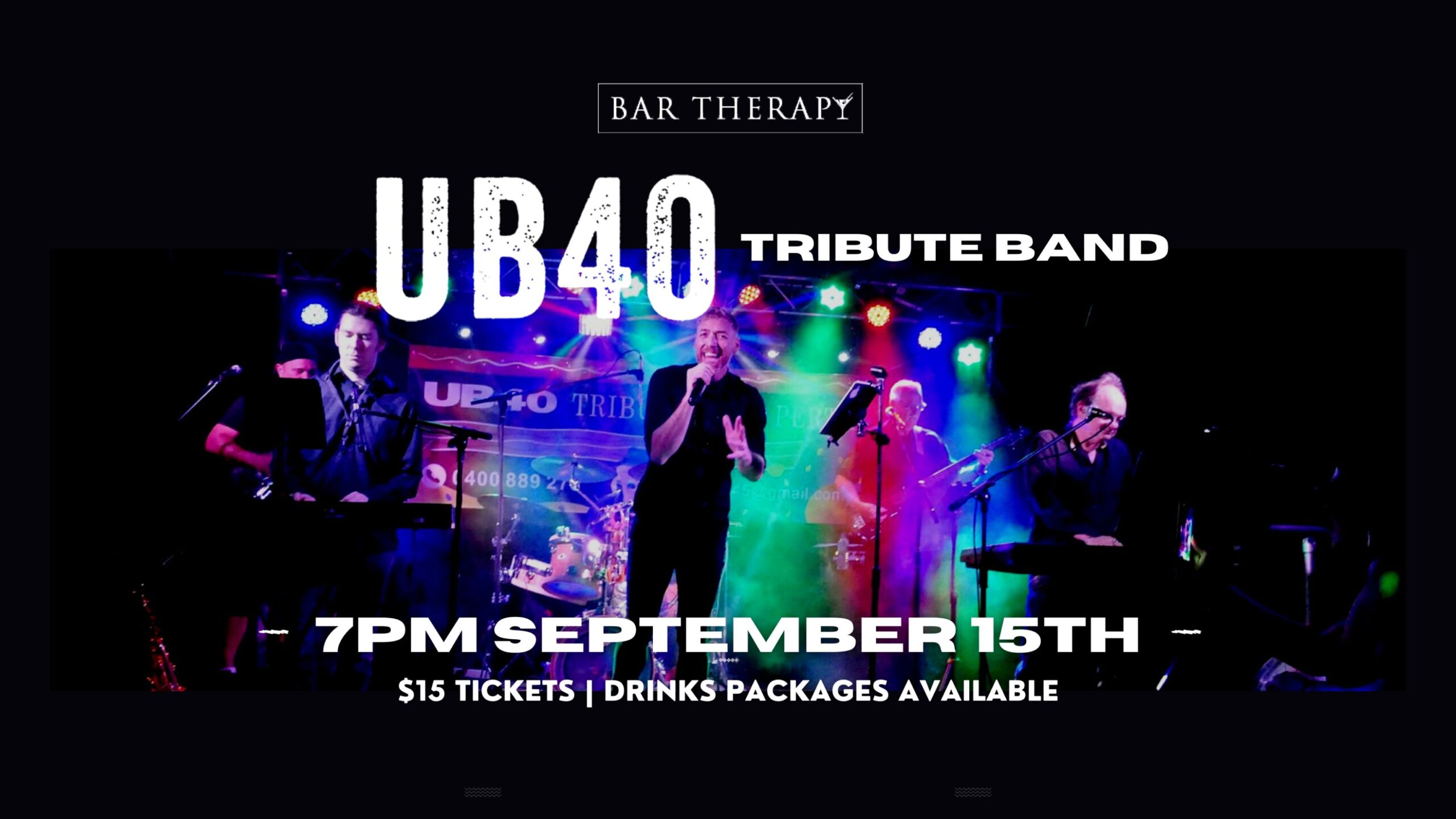 Bar Therapy Mandurah UB40 Tribute Band September 2023