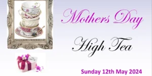 Mothers Day High Tea Flyer 2024