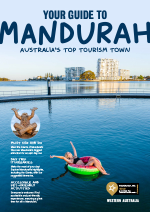 Cover of 2024/25 Mandurah Visitor Guide