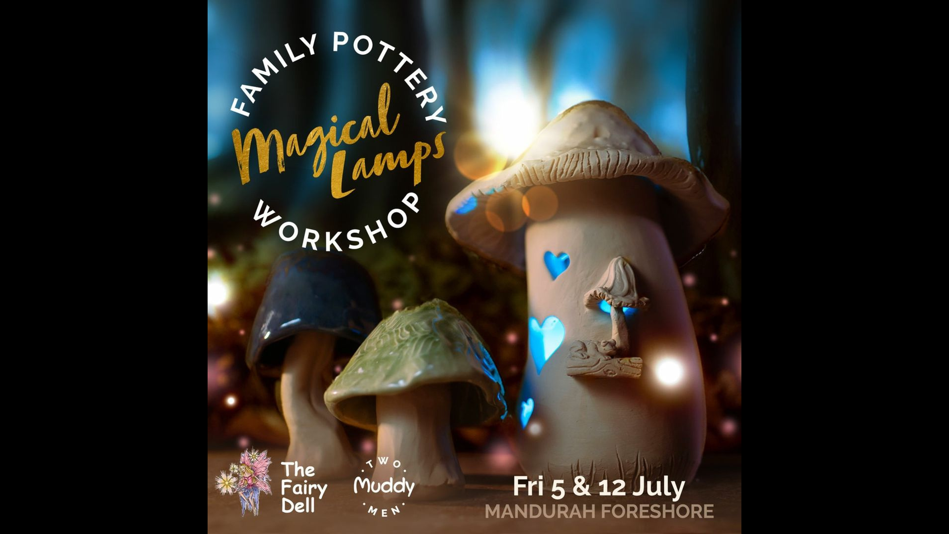 Magical fairy lamps made of clay