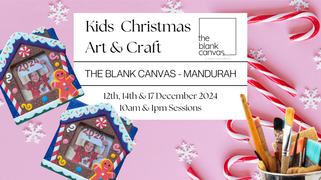 Event poster of Kids Christmas Art Workshop