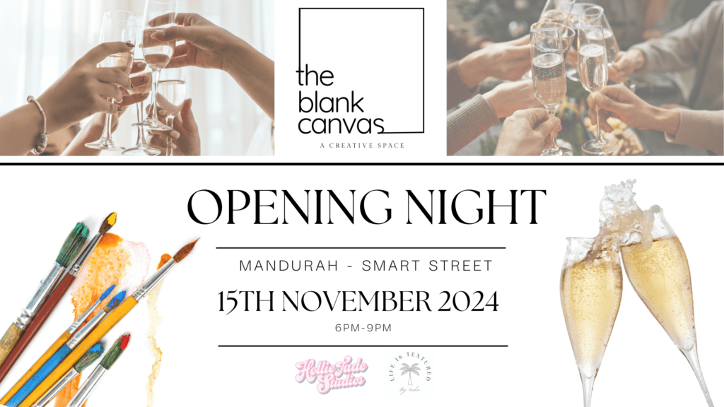 Event poster of The Blank Canvas Opening Night